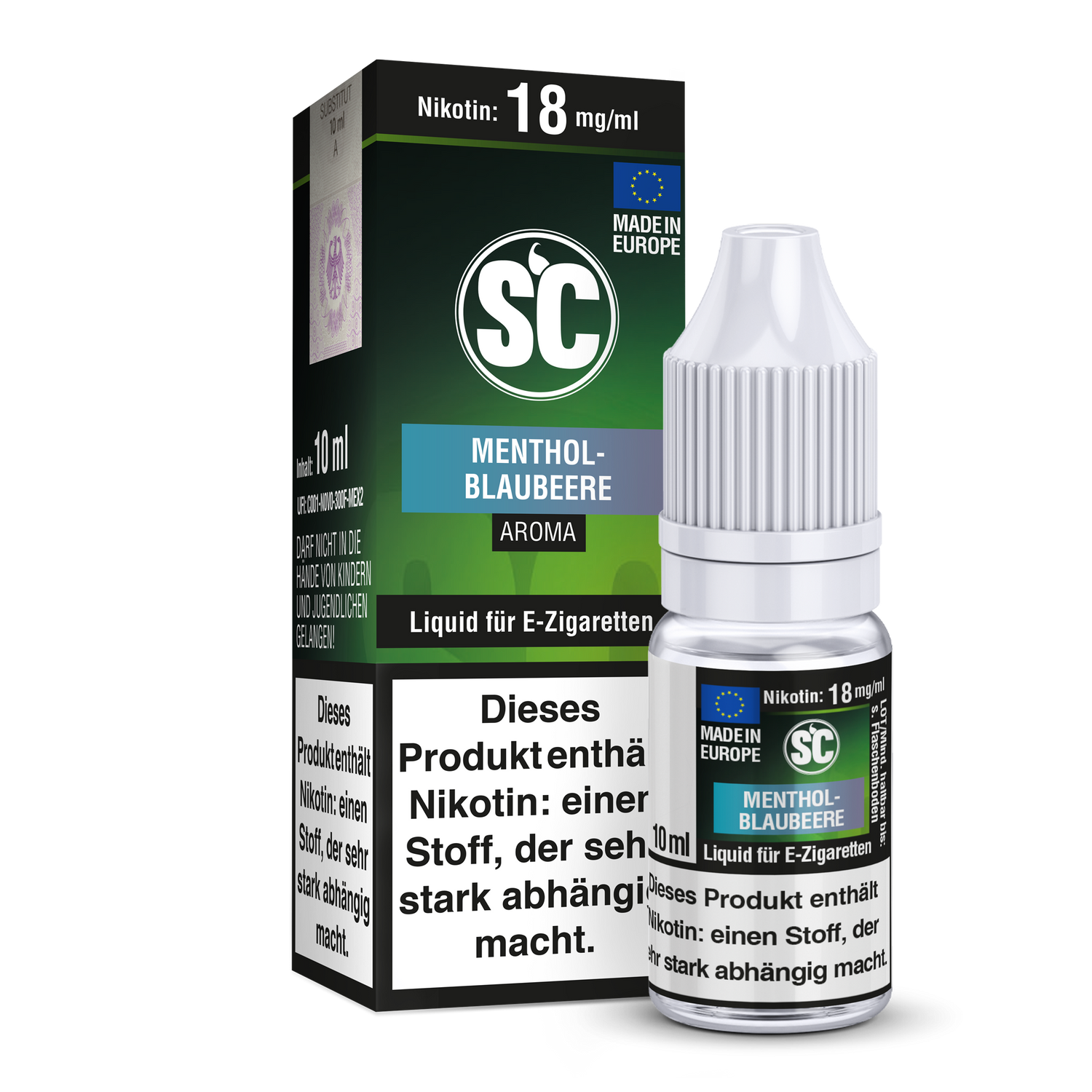 Menthol-Blaubeere E-Zigaretten Liquid