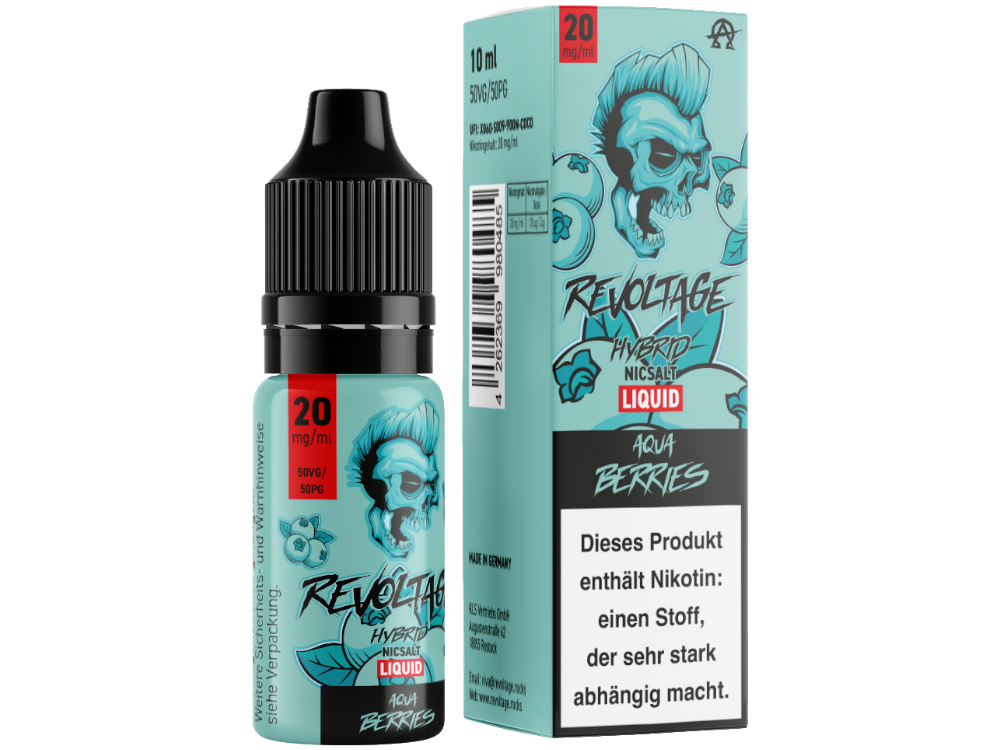 Revoltage - Tobacco Gold - Hybrid Nikotinsalz Liquid - Aqua Berries