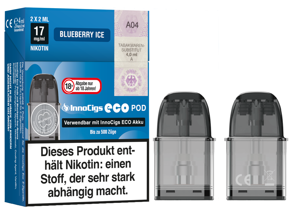 InnoCigs - Eco Pod (2 Stück pro Packung) - Blueberry Ice