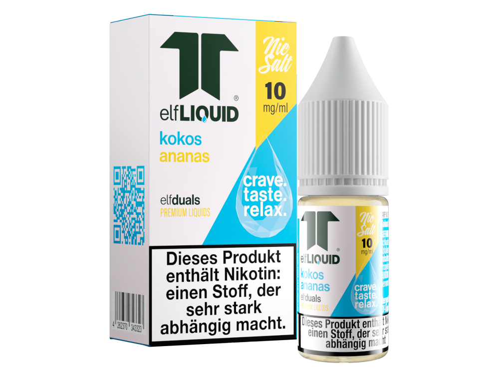Elf-Liquid - Dual - Nikotinsalz Liquid 10 mg/ml - Kokos-Ananas