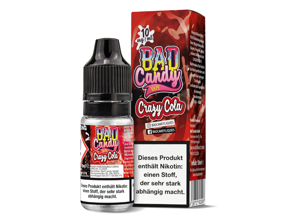 Bad Candy Liquids - Crazy Cola - Nikotinsalz Liquid 