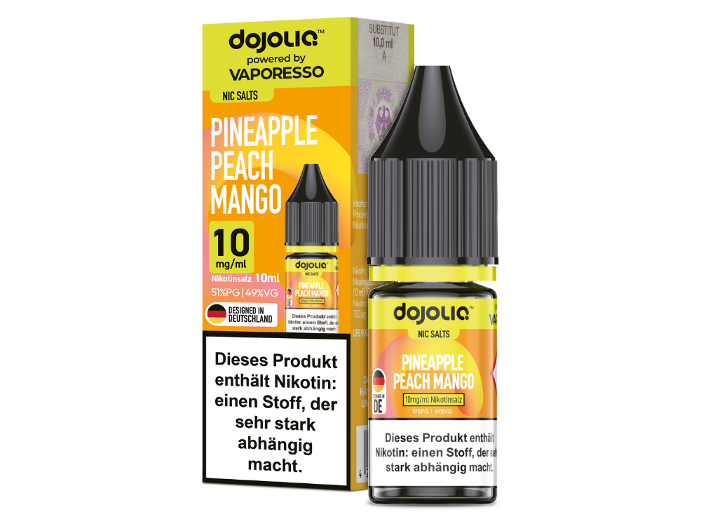Dojoliq - Nikotinsalz Liquid - Pineapple Peach Mango Dojoliq - Nikotinsalz Liquid - Pineapple Peach Mango