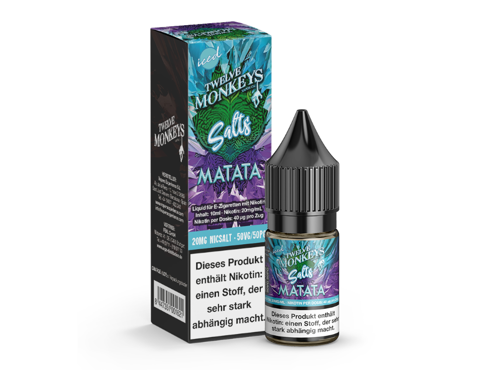 Twelve Monkeys - Iced - Nikotinsalz Liquid - Matata Twelve Monkeys - Iced - Nikotinsalz Liquid - Matata