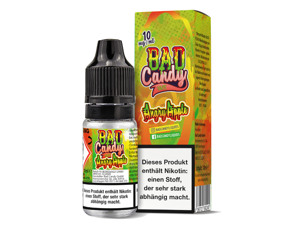 Bad Candy Liquids - Angry Apple - Nikotinsalz Liquid 