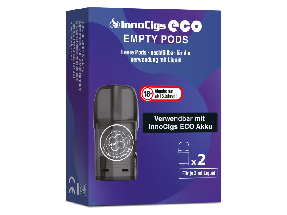 InnoCigs - Eco Pod (2 Stück pro Packung) - ohne Liquid