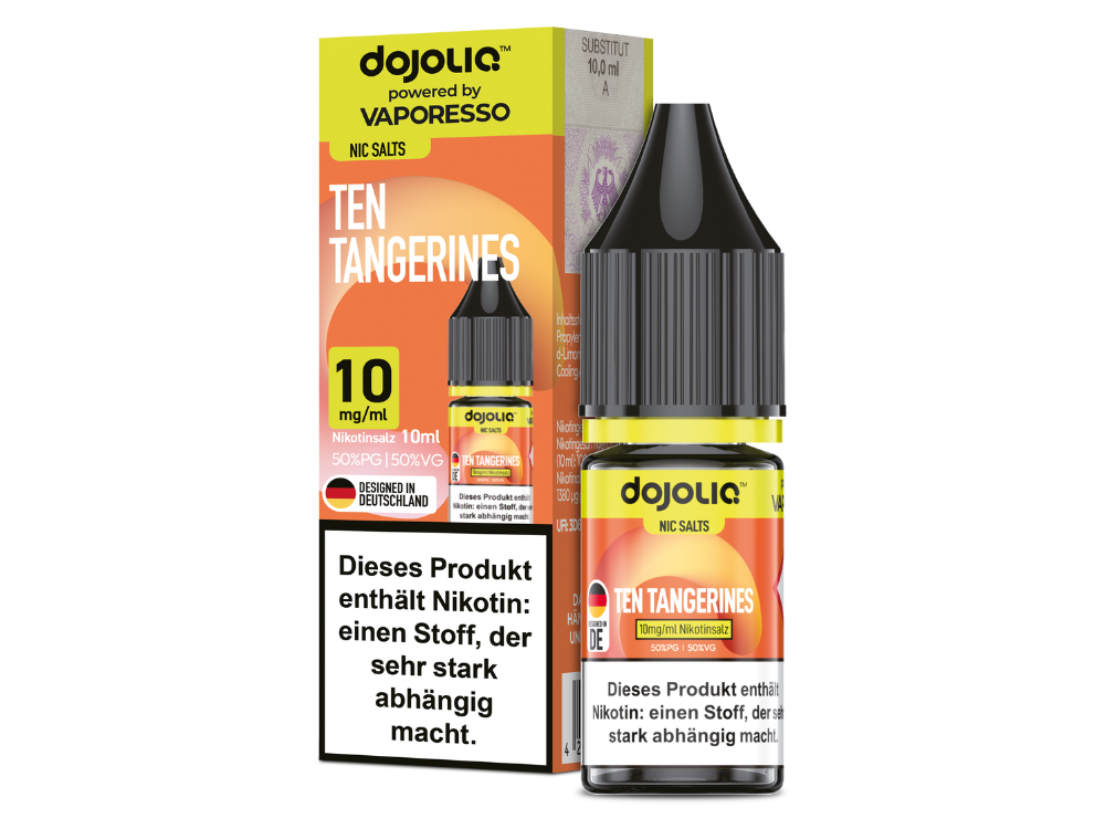 Dojoliq - Nikotinsalz Liquid - Ten Tangerines Dojoliq - Nikotinsalz Liquid - Ten Tangerines