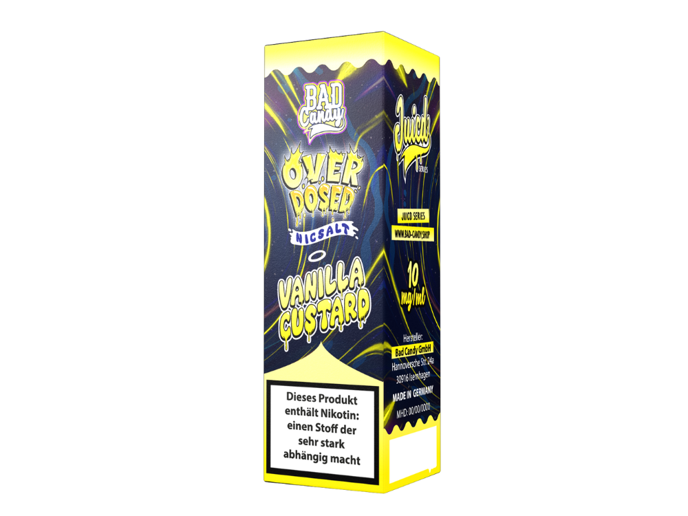 Bad Candy Liquids - Juicd - Nikotinsalz Liquid - Vanilla Custard Bad Candy Liquids - Juicd - Nikotinsalz Liquid - Vanilla Custard