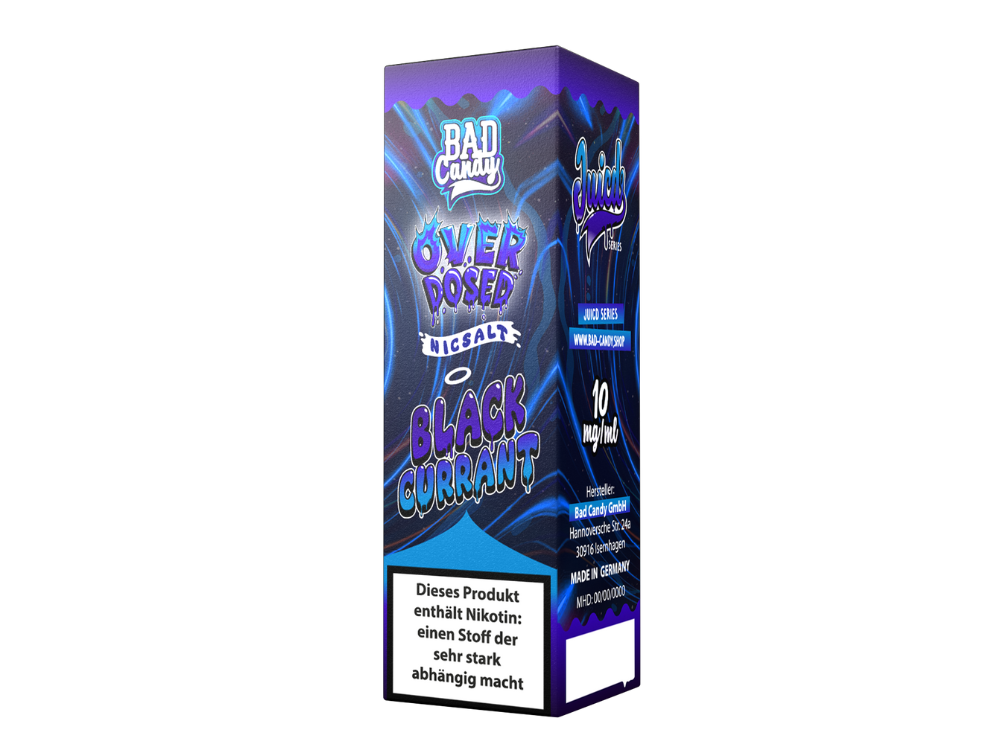 Bad Candy Liquids - Juicd - Nikotinsalz Liquid - Blackcurrant Bad Candy Liquids - Juicd - Nikotinsalz Liquid - Blackcurrant