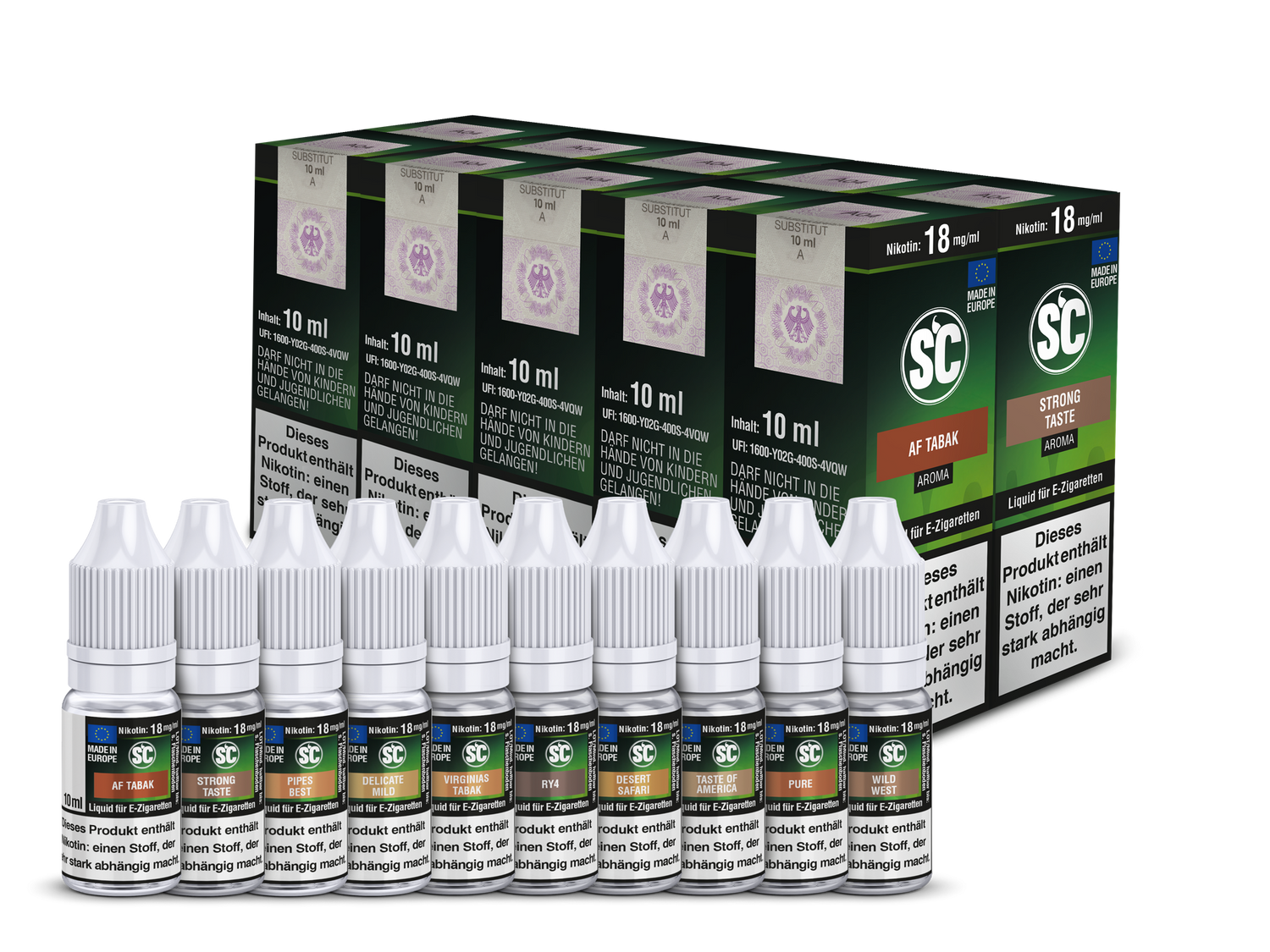 Tobacco Probierbox E-Zigaretten Liquid Tobacco Probierbox E-Zigaretten Liquid