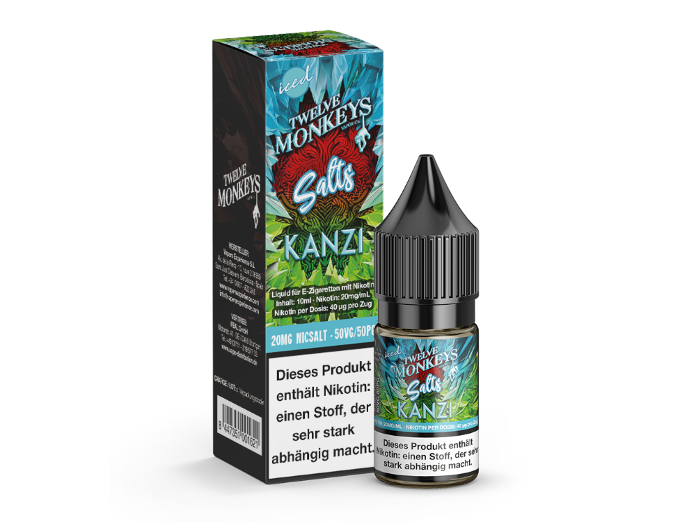 Twelve Monkeys - Iced - Nikotinsalz Liquid - Kanzi Twelve Monkeys - Iced - Nikotinsalz Liquid - Kanzi