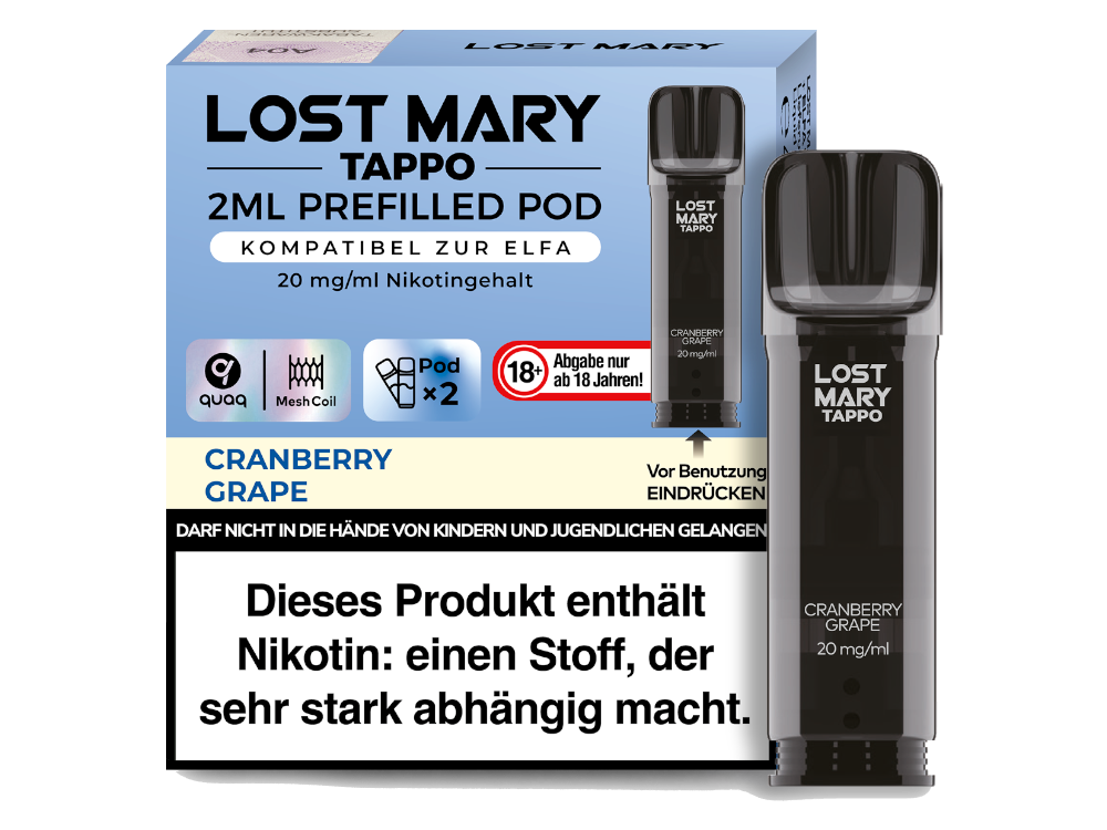 Lost Mary - Tappo Pod (2 Stück pro Packung) - Blue Razz Lemonade