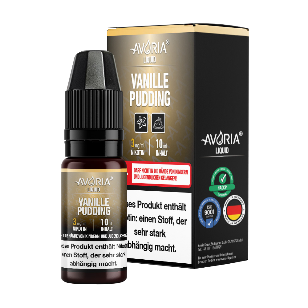 Avoria - Apfel E-Zigaretten Liquid - Vanillepudding
