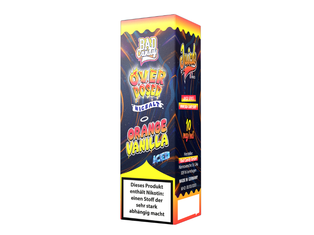 Bad Candy Liquids - Juicd - Nikotinsalz Liquid - Orange Vanilla Bad Candy Liquids - Juicd - Nikotinsalz Liquid - Orange Vanilla