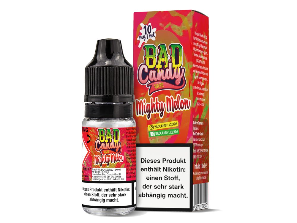Bad Candy Liquids - Mighty Melon - Nikotinsalz Liquid 
