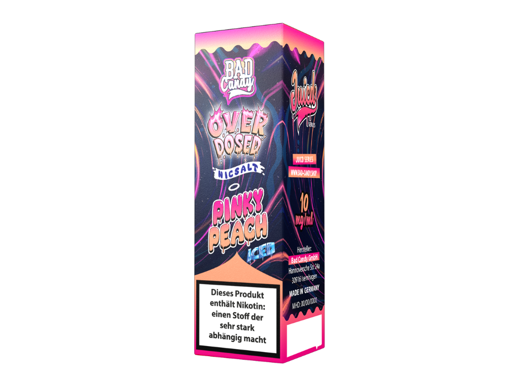Bad Candy Liquids - Juicd - Nikotinsalz Liquid - Pinky Peach Bad Candy Liquids - Juicd - Nikotinsalz Liquid - Pinky Peach