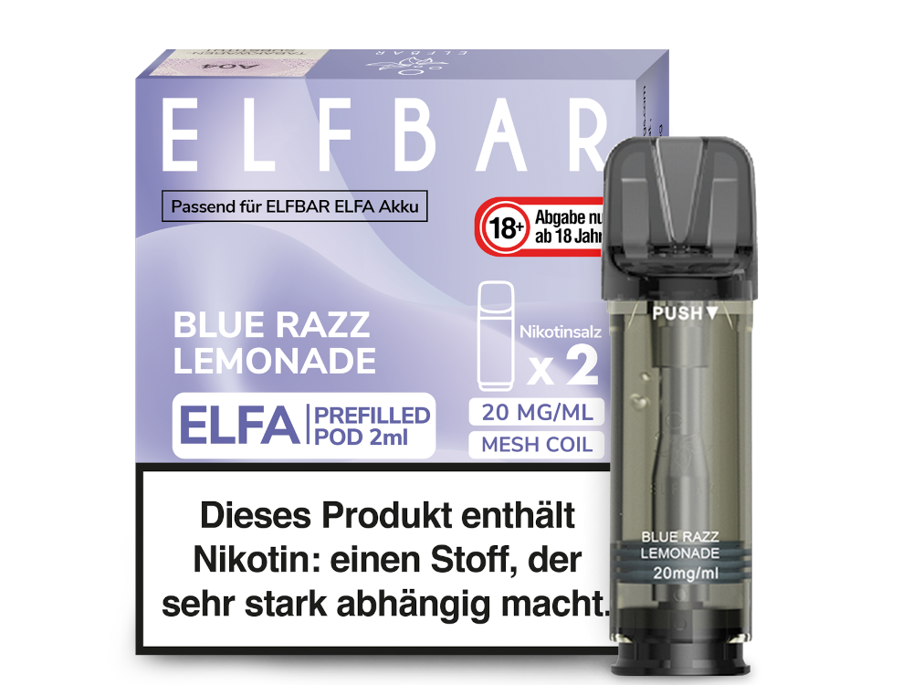 Elfbar Elfa Pod 20mg/ml (2 Stück) - Blue Razz Lemonade