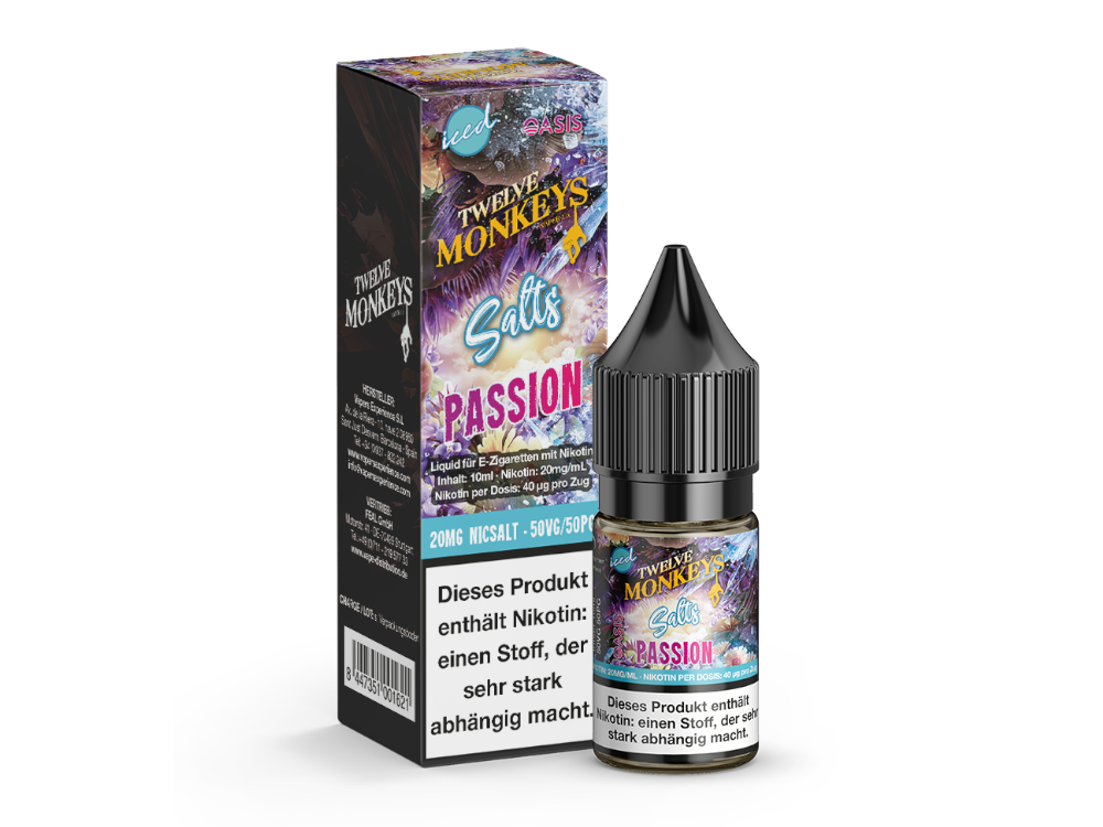 Twelve Monkeys - Iced - Nikotinsalz Liquid - Passion