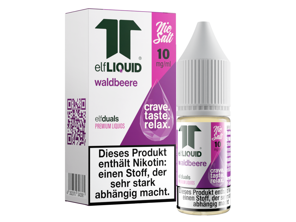 Elf-Liquid - Dual - Nikotinsalz Liquid 10 mg/ml - Waldbeere