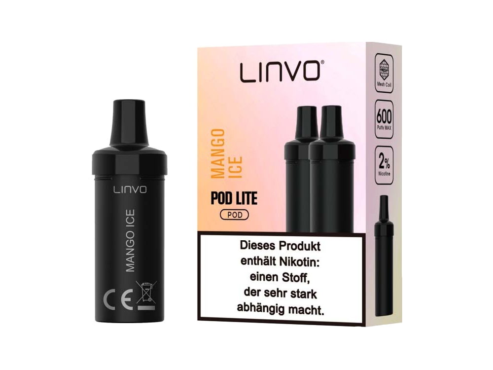 Linvo - Pod Lite Cartridge (2 Stück pro Packung) - Banana Ice Cream