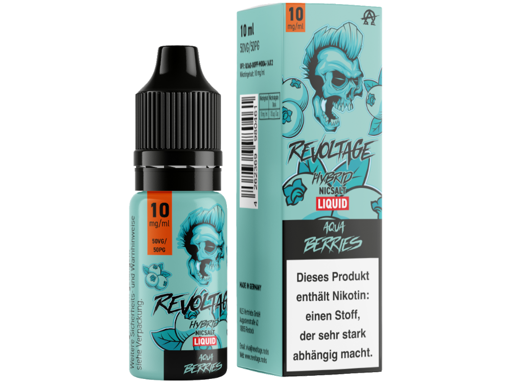 Revoltage - Tobacco Gold - Hybrid Nikotinsalz Liquid - Aqua Berries