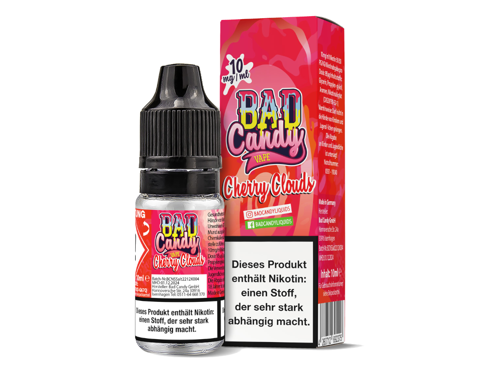 Bad Candy Liquids - Cherry Cloud - Nikotinsalz Liquid 