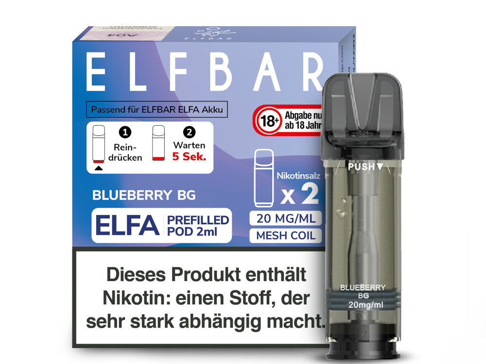 Elfbar Elfa Pod 20mg/ml (2 Stück) - Blue Razz Lemonade