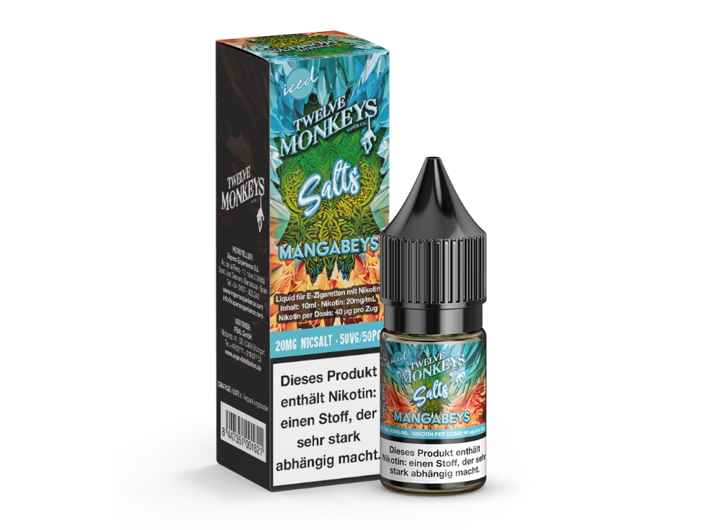 Twelve Monkeys - Iced - Nikotinsalz Liquid - Mangabeys Twelve Monkeys - Iced - Nikotinsalz Liquid - Mangabeys