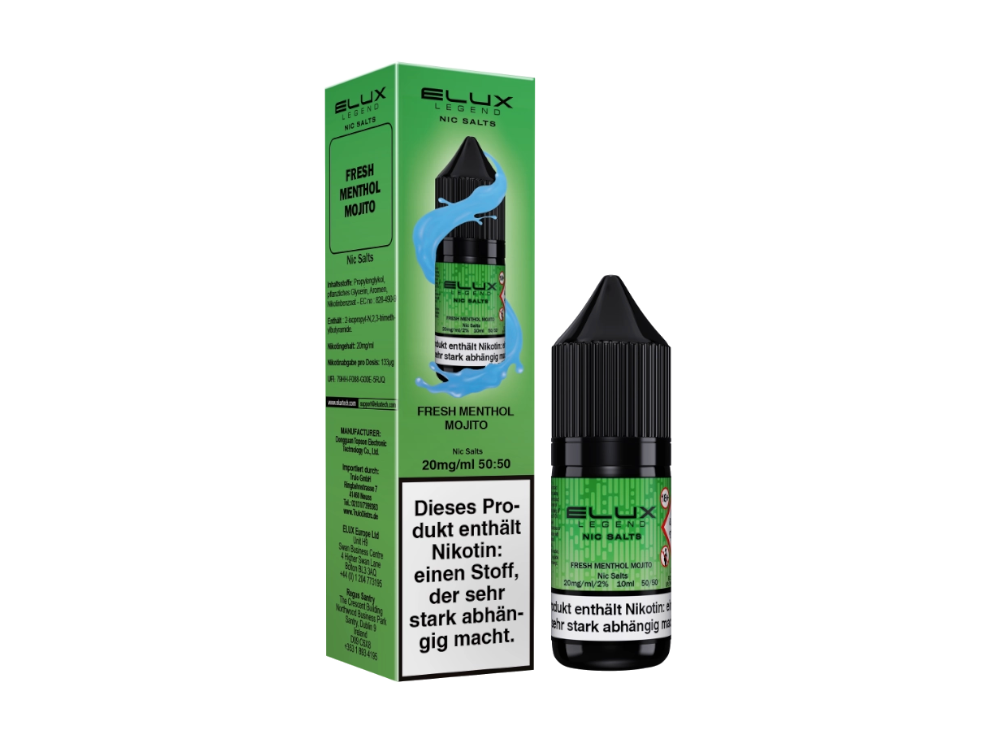 Elux - Nikotinsalz Liquid  - Fresh Menthol Mojito