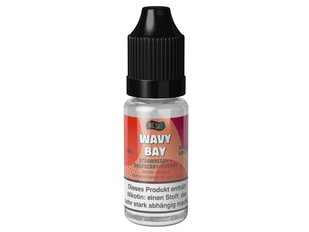 Wavy Bay - Nikotinsalz Liquid - Strawberry Raspberry Cherry