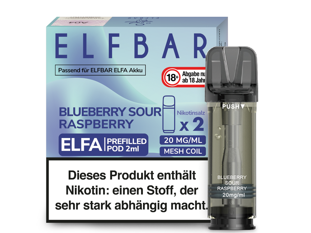 Elfbar Elfa Pod 20mg/ml (2 Stück) - Blue Razz Lemonade