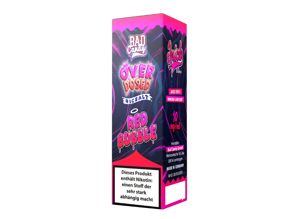 Bad Candy Liquids - Juicd - Nikotinsalz Liquid - Red Bubble Bad Candy Liquids - Juicd - Nikotinsalz Liquid - Red Bubble
