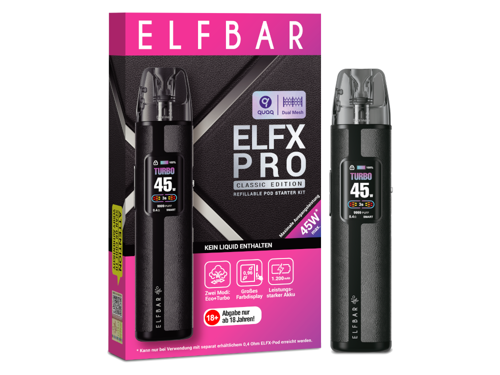 Elfbar - Elfx Pro E-Zigaretten Set Elfbar - Elfx Pro E-Zigaretten Set