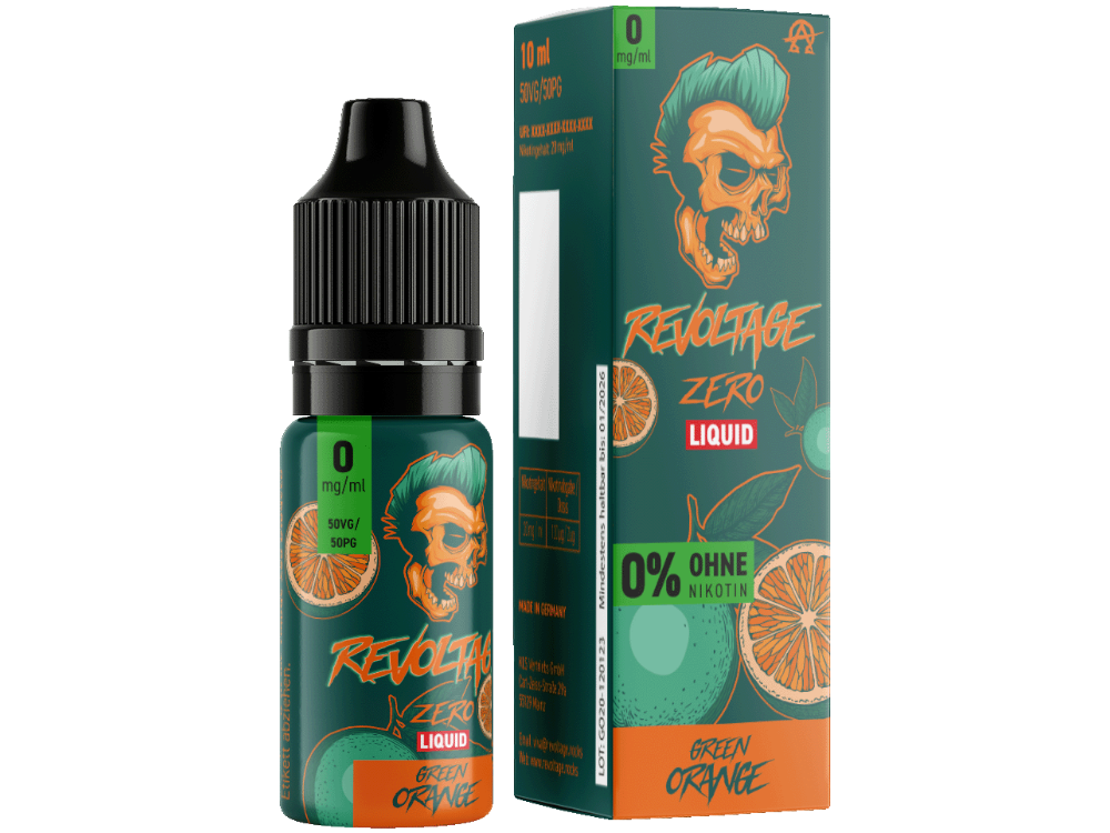 Revoltage - Tobacco Gold - Hybrid Nikotinsalz Liquid - Green Orange