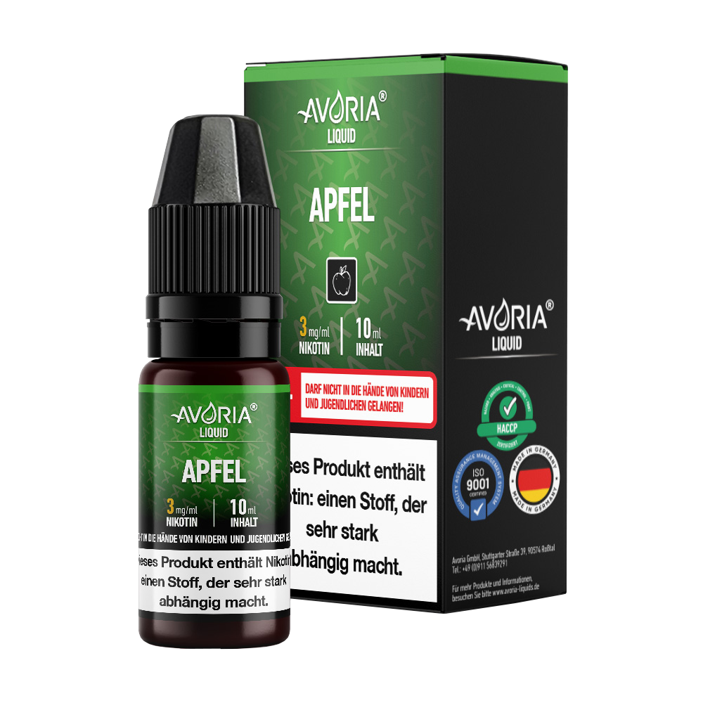 Avoria - Apfel E-Zigaretten Liquid - Apfel