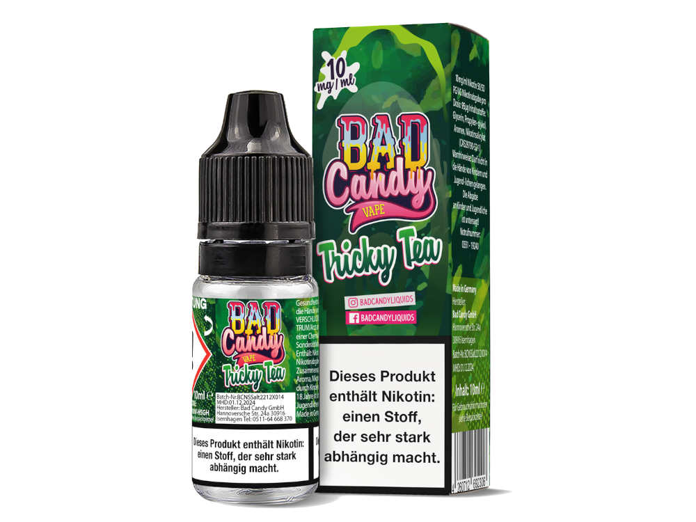 Bad Candy Liquids - Tricky Tea - Nikotinsalz Liquid 