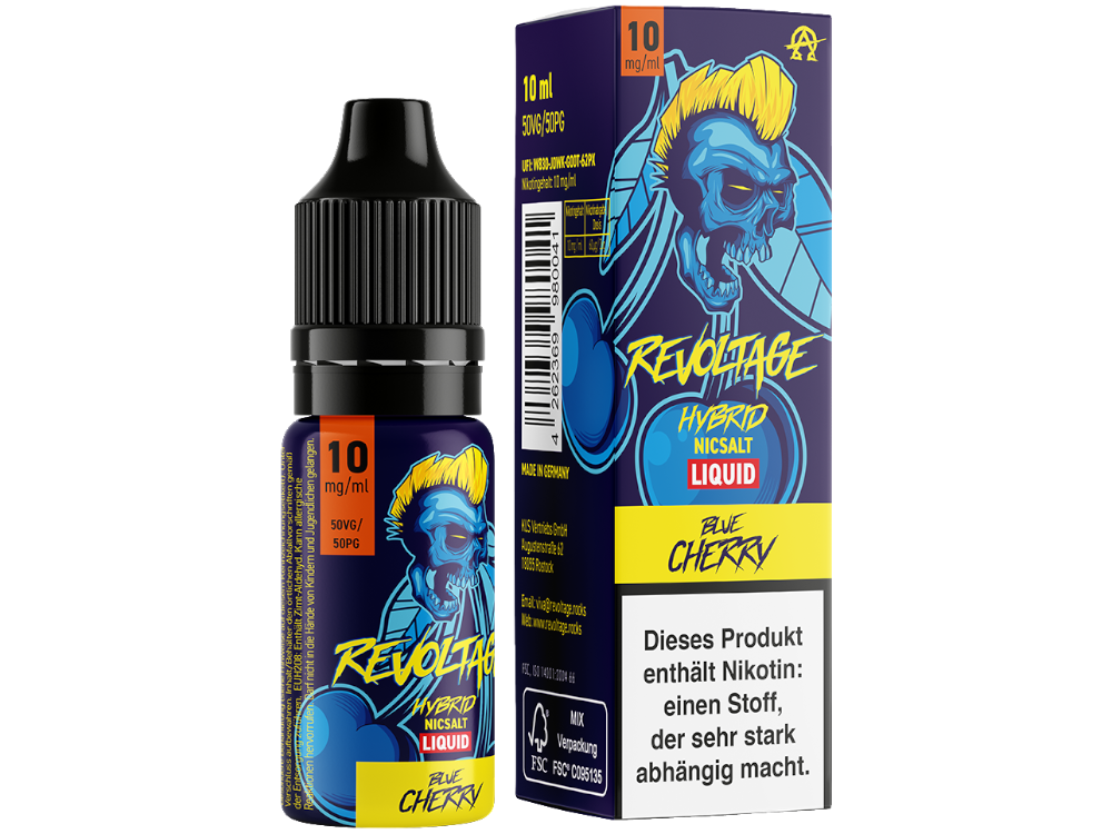 Revoltage - Tobacco Gold - Hybrid Nikotinsalz Liquid - Blue Cherry